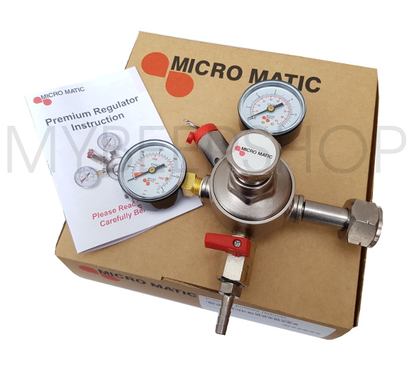 CO2 MICROMATIC PREMIUM CARBON DIOXIDE GAS REGULATOR HOME BREW